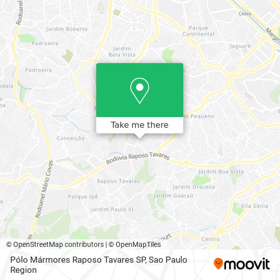 Pólo Mármores Raposo Tavares SP map