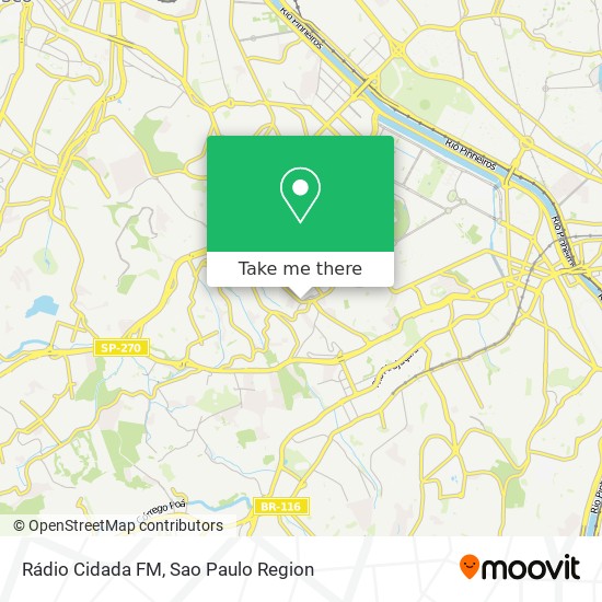 Rádio Cidada FM map