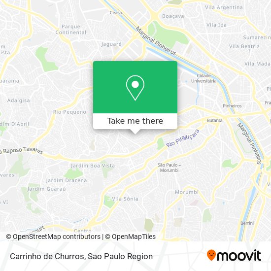 Mapa Carrinho de Churros