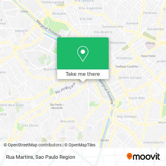 Mapa Rua Martins