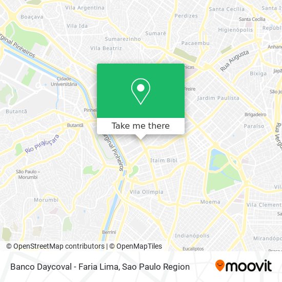 Banco Daycoval - Faria Lima map