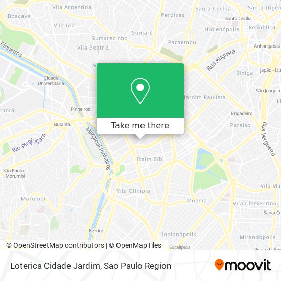 Loterica Cidade Jardim map