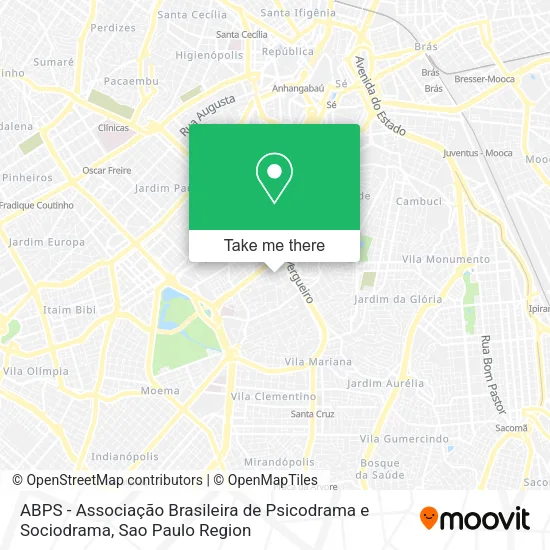 ABPS - Associação Brasileira de Psicodrama e Sociodrama map