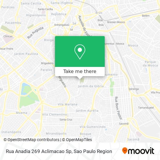 Rua Anadia 269 Aclimacao Sp map