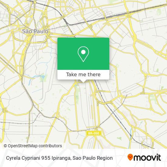 Cyrela Cypriani 955 Ipiranga map