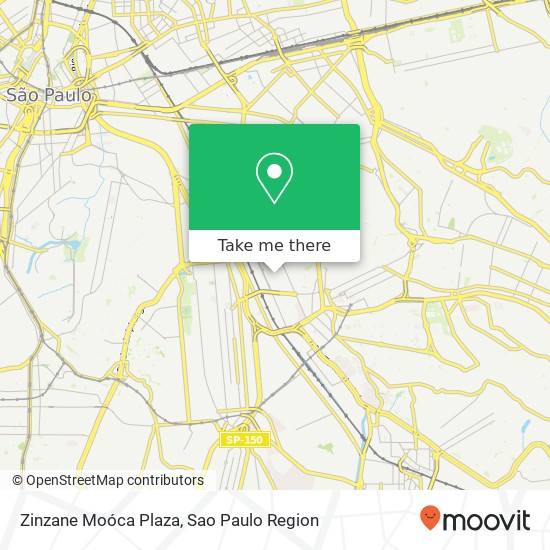 Zinzane Moóca Plaza map