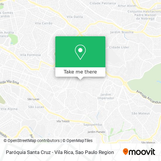 Paróquia Santa Cruz - Vila Rica map