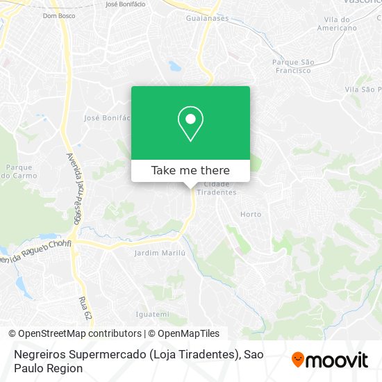 Negreiros Supermercado (Loja Tiradentes) map