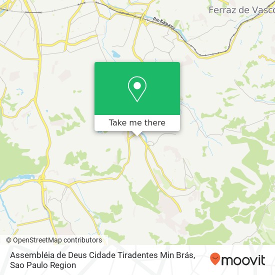 Assembléia de Deus Cidade Tiradentes Min Brás map