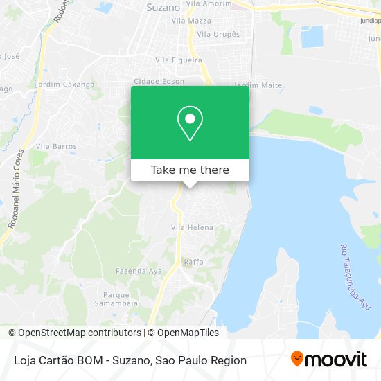 Loja Cartão BOM - Suzano map