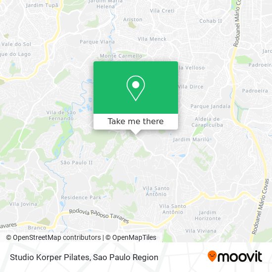 Studio Korper Pilates map