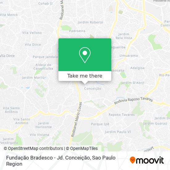 Fundação Bradesco - Jd. Conceição map