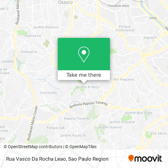 Mapa Rua Vasco Da Rocha Leao