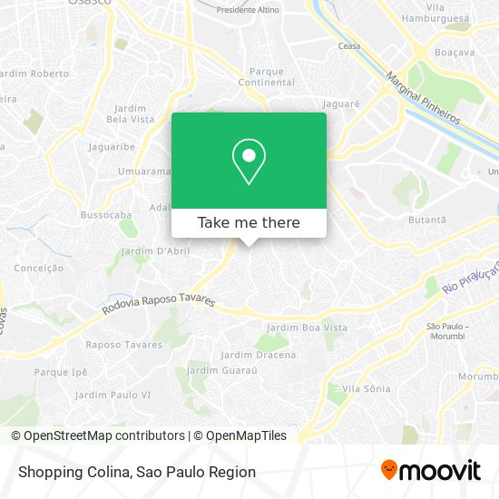 Mapa Shopping Colina