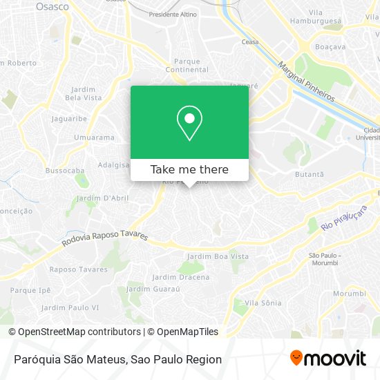 Paróquia São Mateus map