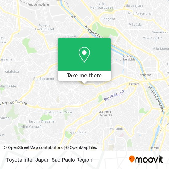 Toyota Inter Japan map