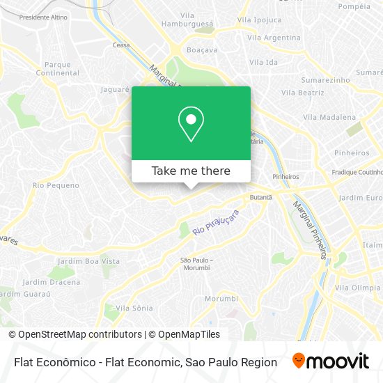 Flat Econômico - Flat Economic map