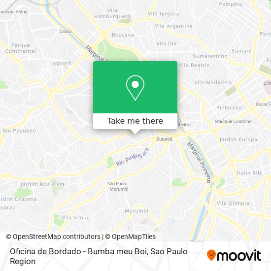 Mapa Oficina de Bordado - Bumba meu Boi