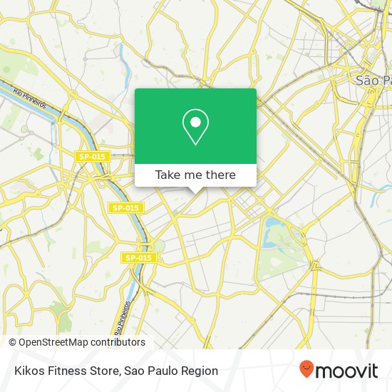 Mapa Kikos Fitness Store