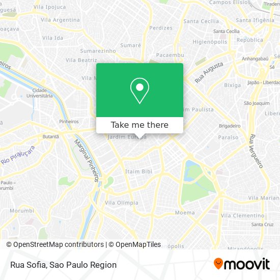 Rua Sofia map