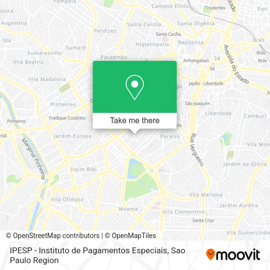 IPESP - Instituto de Pagamentos Especiais map