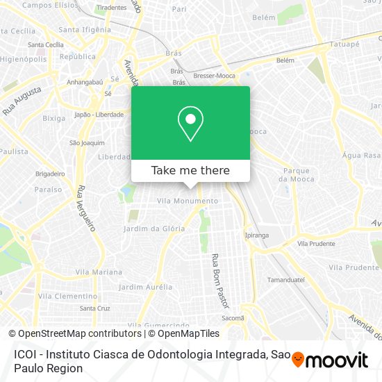 Mapa ICOI - Instituto Ciasca de Odontologia Integrada