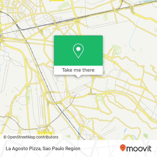 La Agosto Pizza map