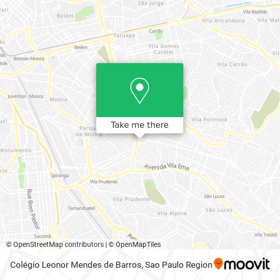 Mapa Colégio Leonor Mendes de  Barros