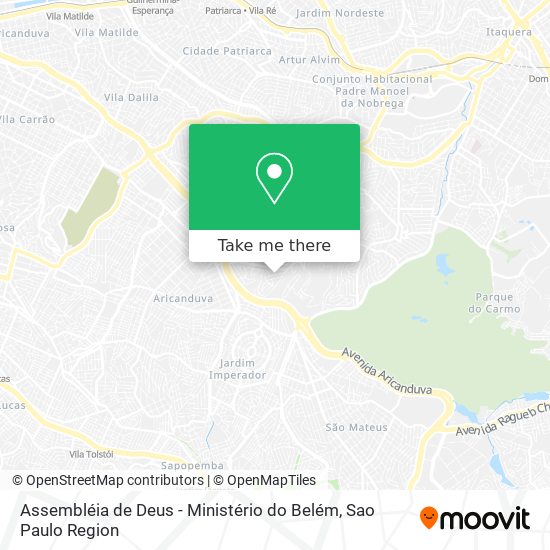 Assembléia de Deus - Ministério do Belém map