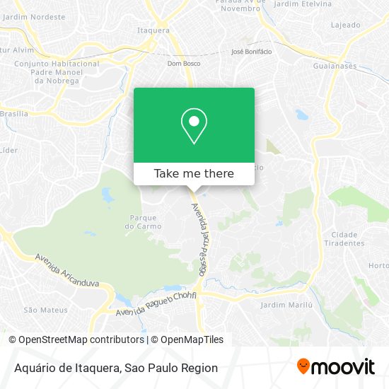 Aquário de Itaquera map