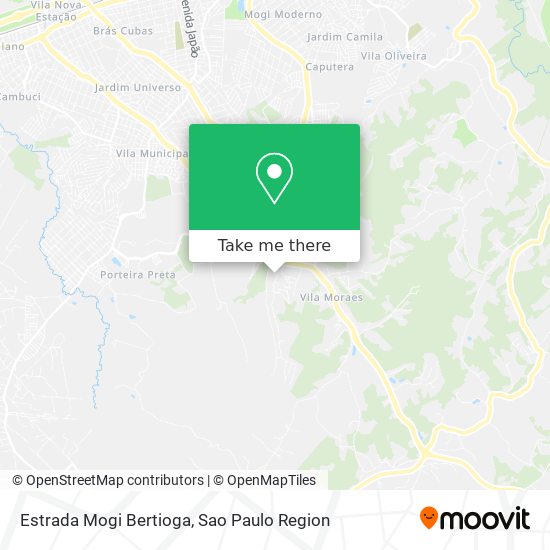 Estrada Mogi Bertioga map