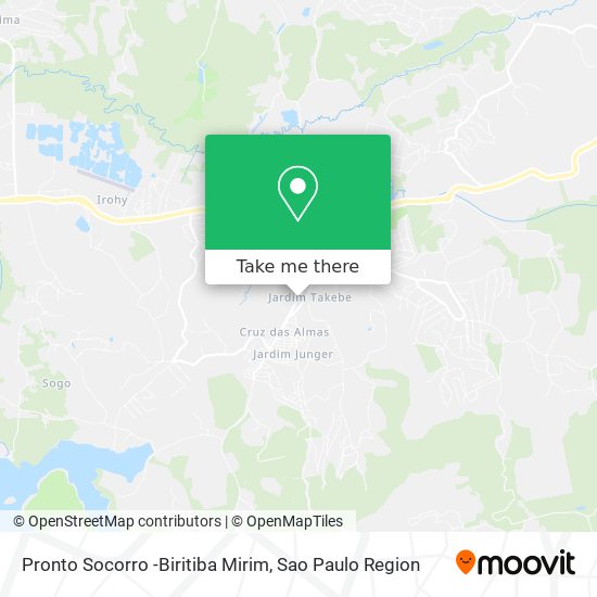 Pronto Socorro -Biritiba Mirim map