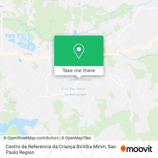 Mapa Centro de Referencia da Criança Biritiba Mirim