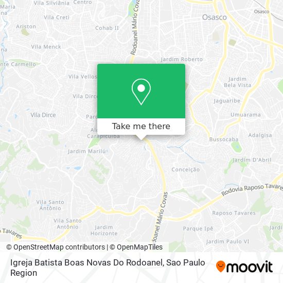 Igreja Batista Boas Novas Do Rodoanel map