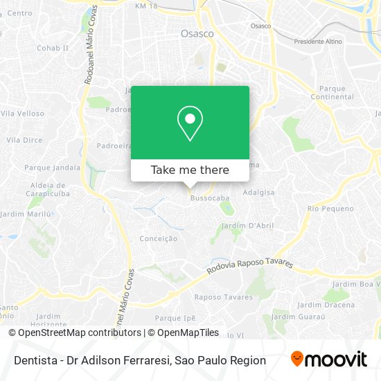 Dentista - Dr Adilson Ferraresi map