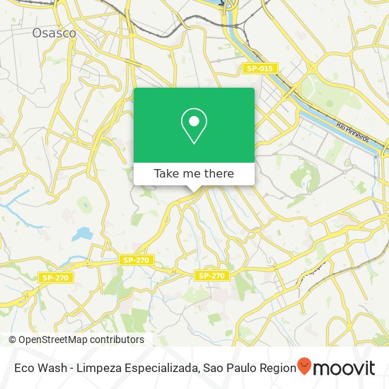 Mapa Eco Wash - Limpeza Especializada