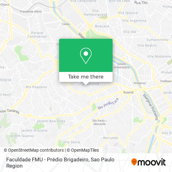 Faculdade FMU - Prédio Brigadeiro map