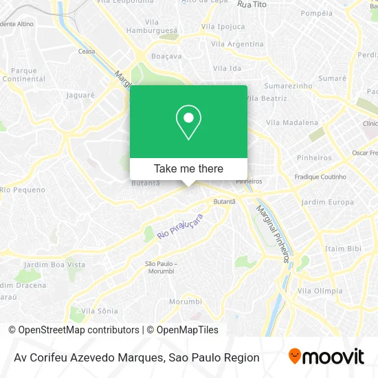 Av Corifeu Azevedo Marques map
