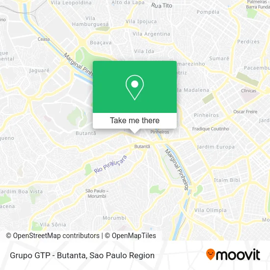 Grupo GTP - Butanta map
