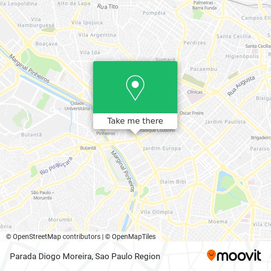 Mapa Parada Diogo Moreira