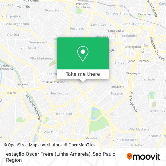 estação Oscar Freire (Linha Amarela) map