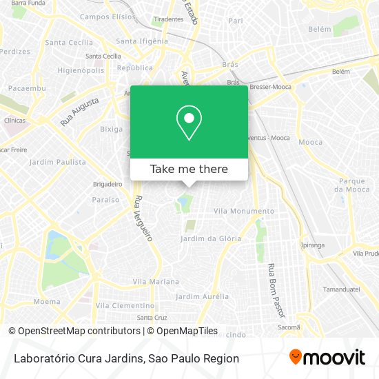Laboratório Cura Jardins map