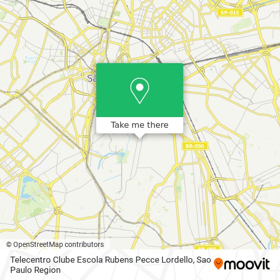 Mapa Telecentro Clube Escola Rubens Pecce Lordello