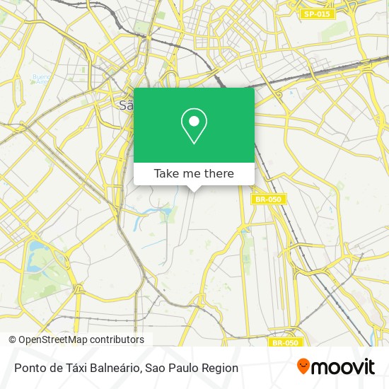 Mapa Ponto de Táxi Balneário