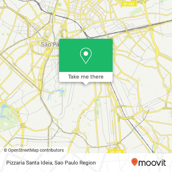 Mapa Pizzaria Santa Ideia