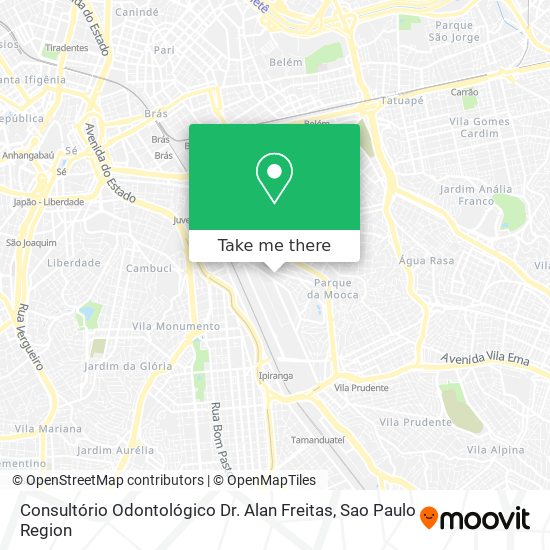 Mapa Consultório Odontológico Dr. Alan Freitas