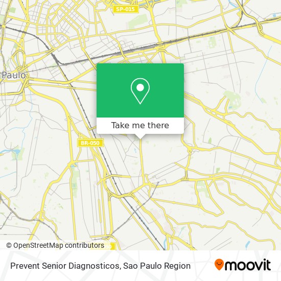 Prevent Senior Diagnosticos map