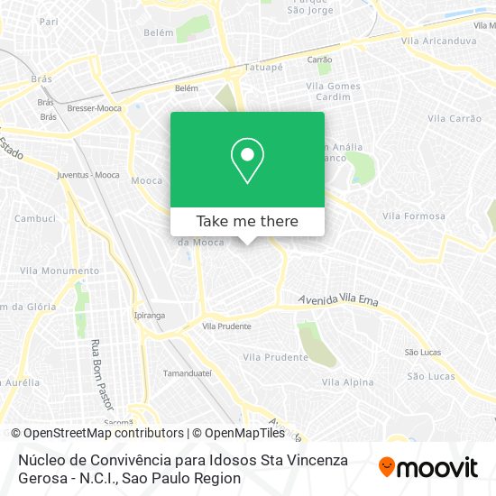 Núcleo de Convivência para Idosos Sta Vincenza Gerosa - N.C.I. map