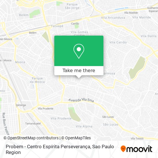 Mapa Probem - Centro Espírita Perseverança