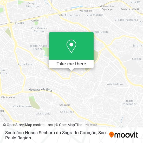 Santuário Nossa Senhora do Sagrado Coração map